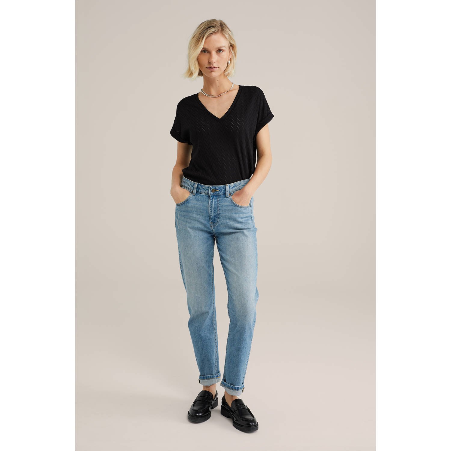 WE Fashion top zwart