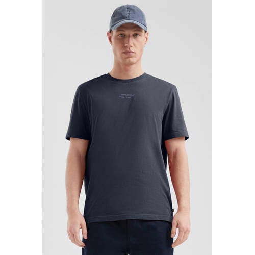 QS regular T-shirt donkerblauw afbeelding