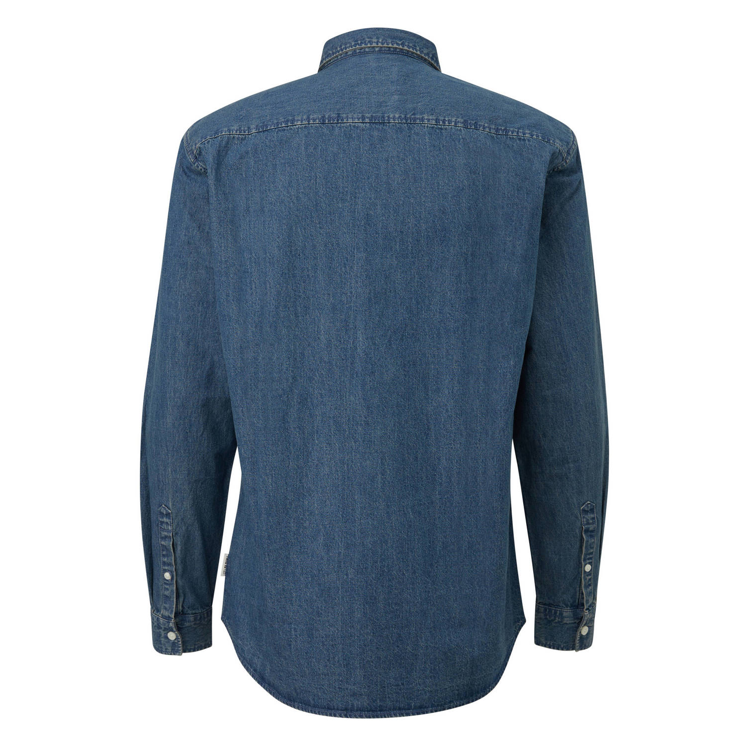 Q S by s.Oliver casual overhemd blauw