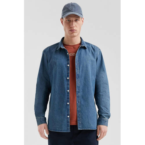 QS casual overhemd blauw afbeelding