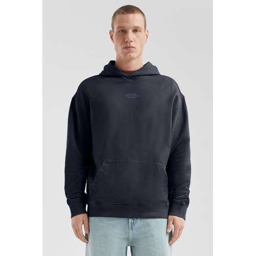 QS hoodie donkerblauw afbeelding