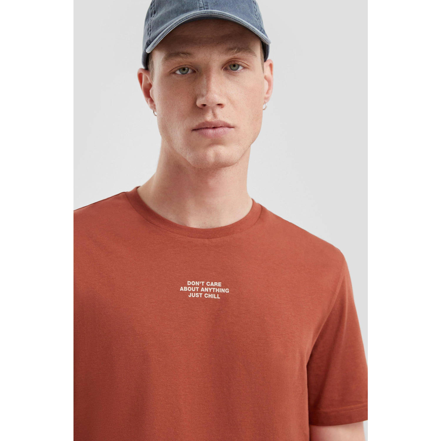 Q S by s.Oliver regular T-shirt brique