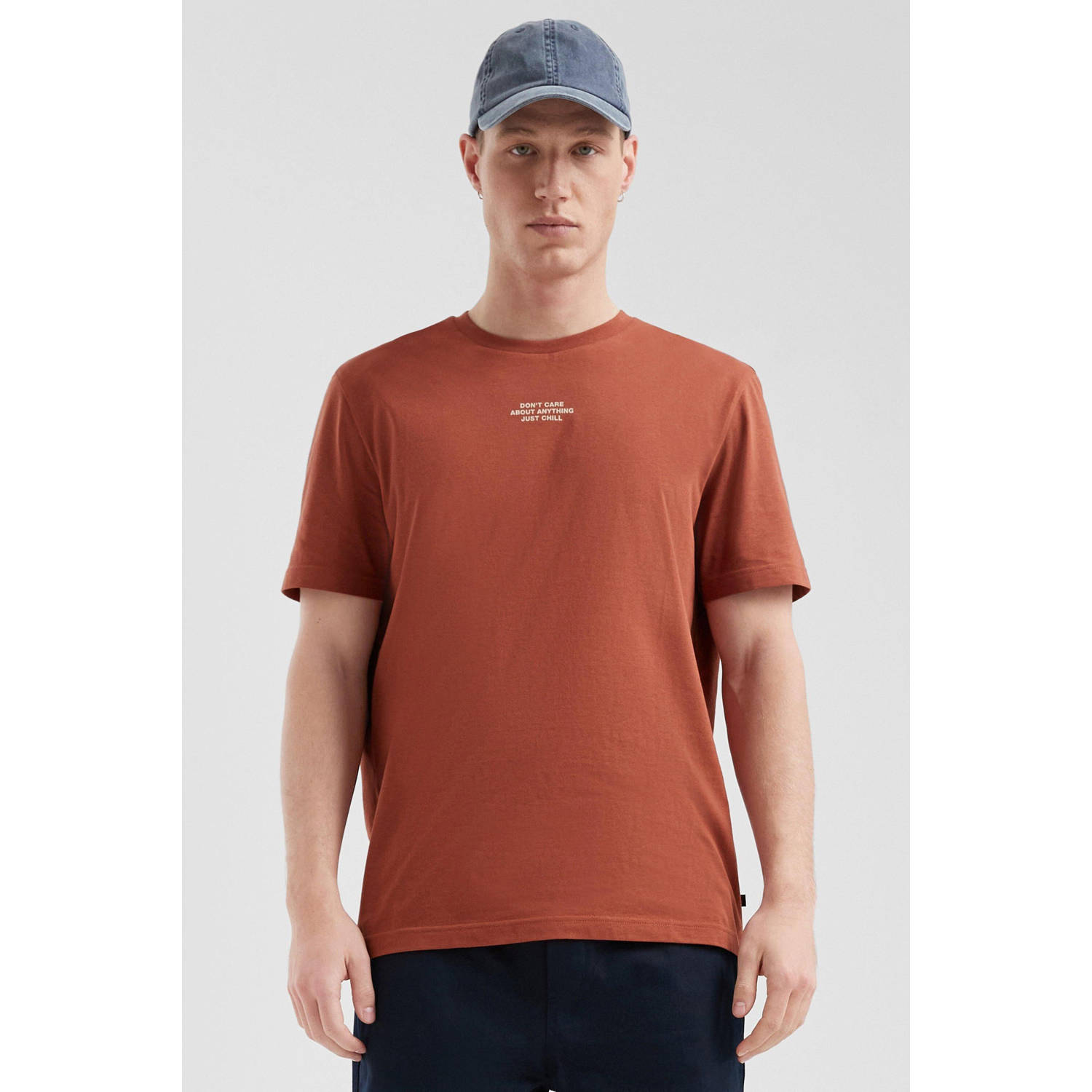 Q S by s.Oliver regular T-shirt brique