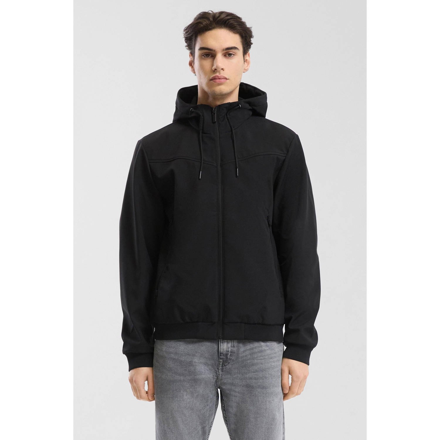 Q S by s.Oliver softshell jas zwart
