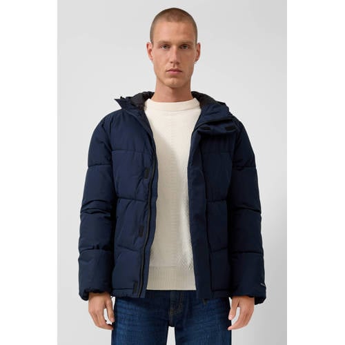 QS gewatteerde jas donkerblauw afbeelding