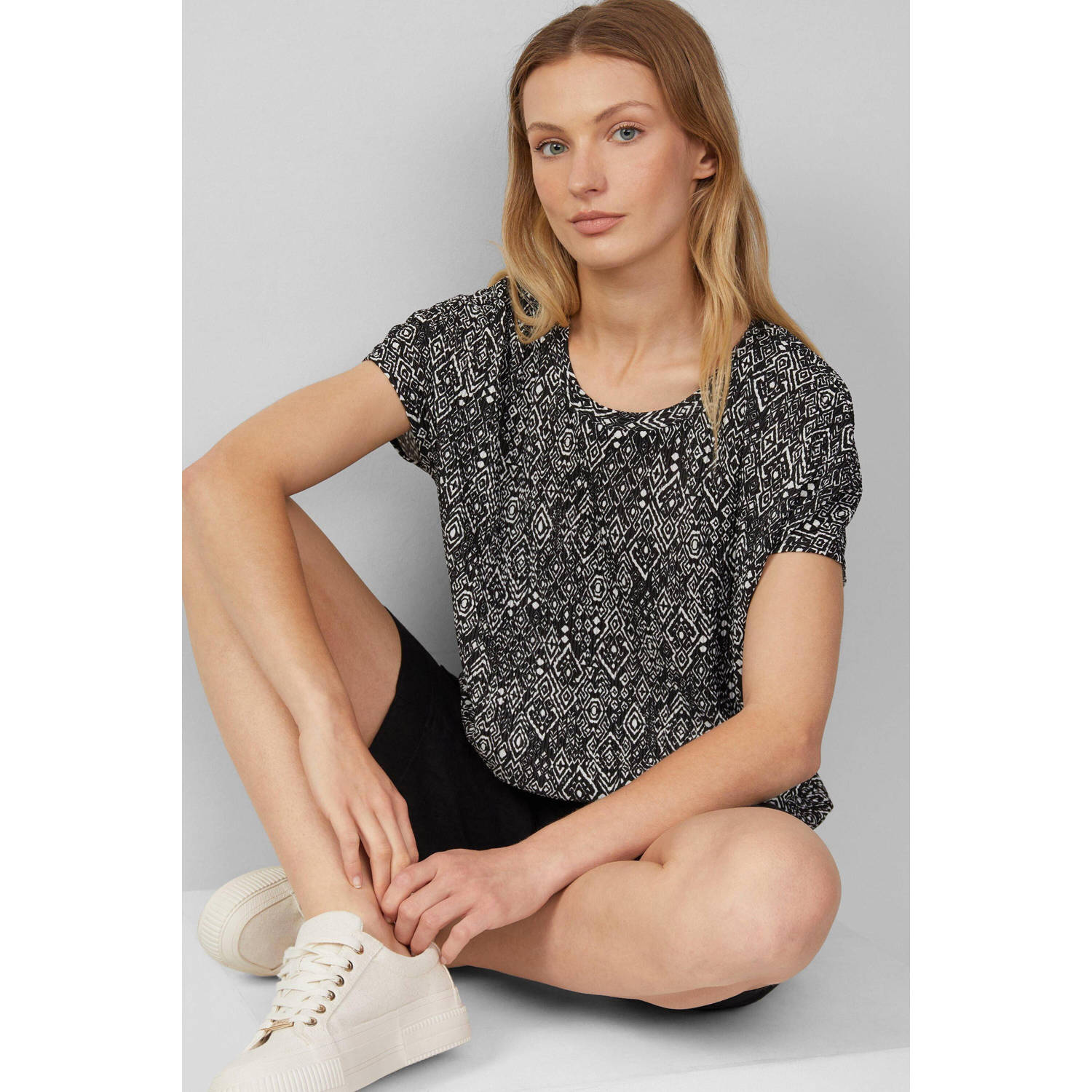 s.Oliver T-shirt zwart