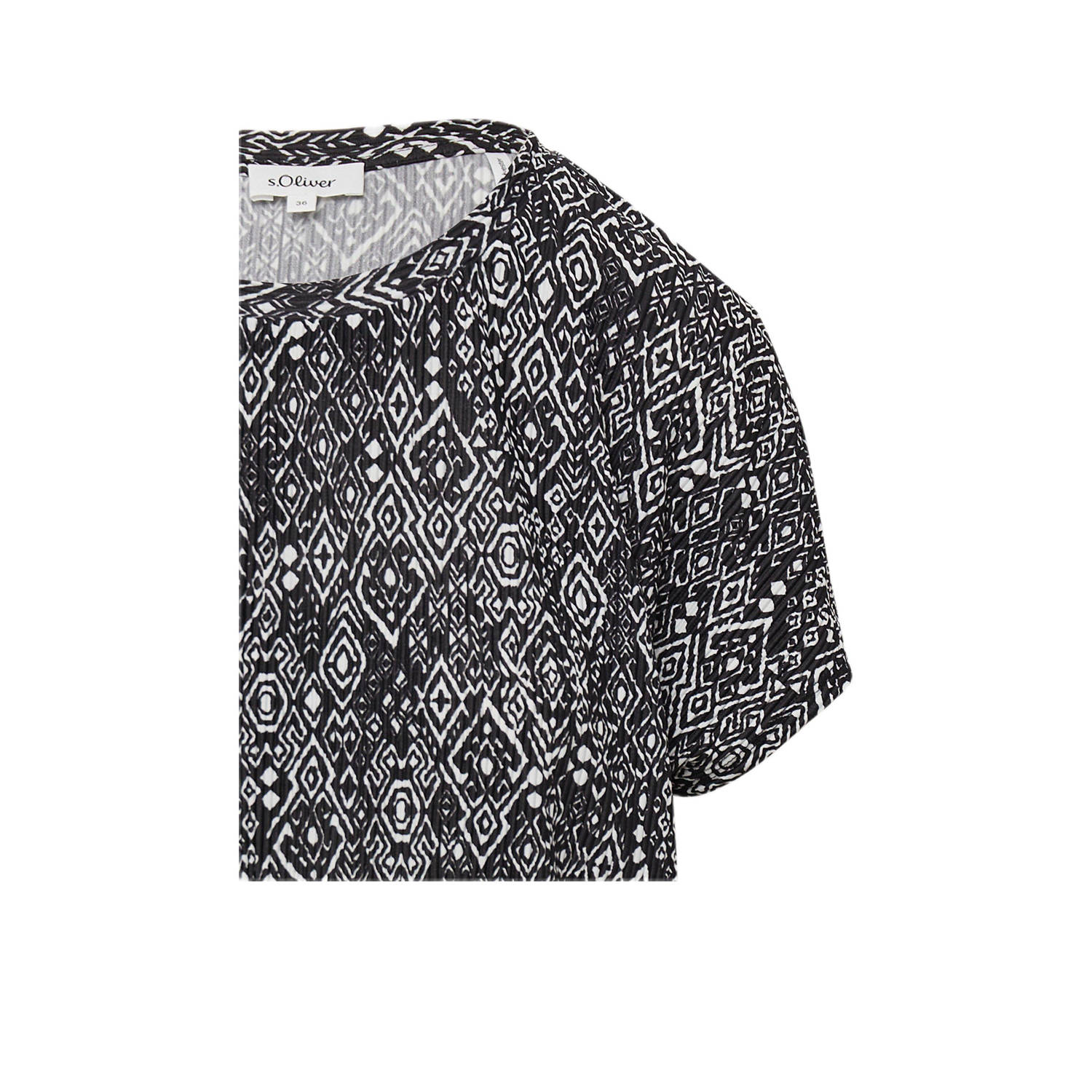 s.Oliver T-shirt zwart