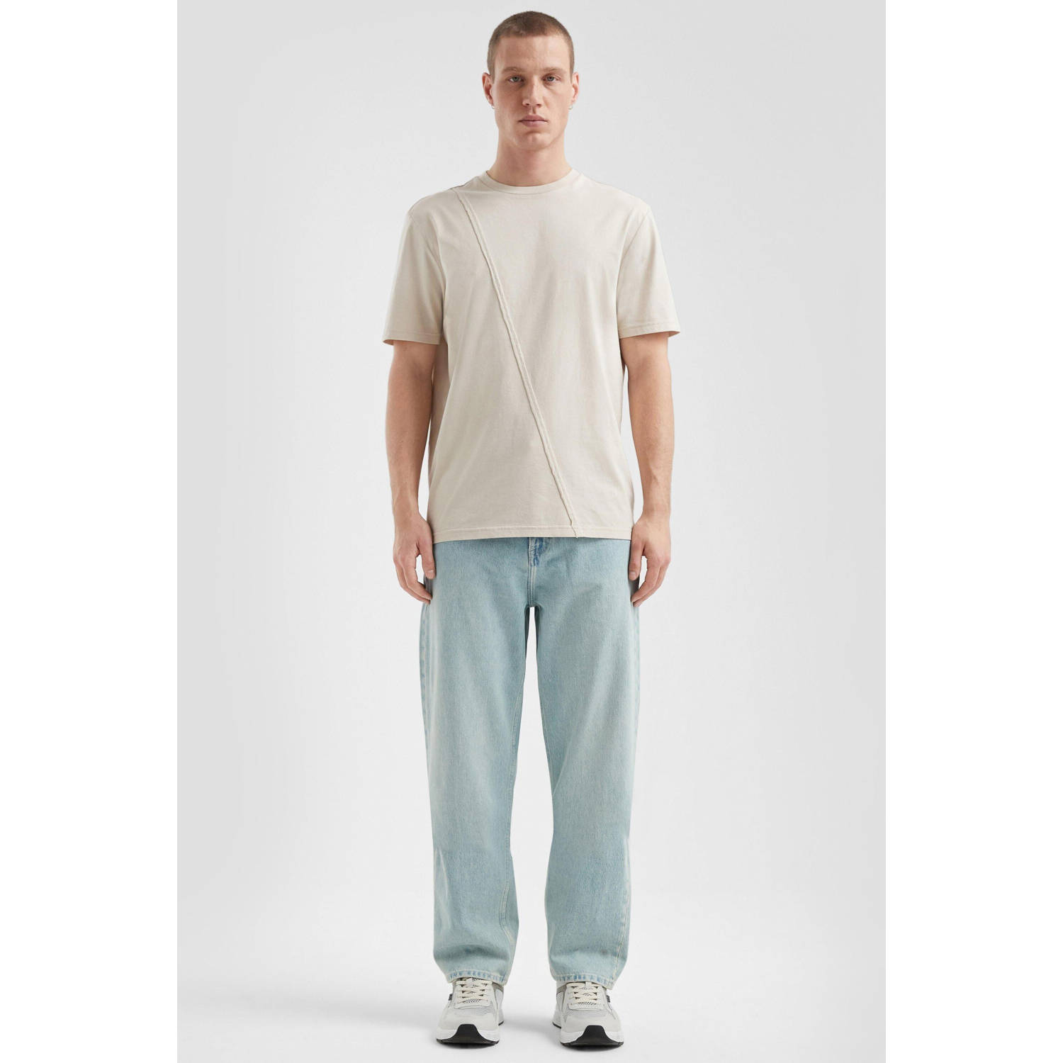 Q S by s.Oliver regular T-shirt beige