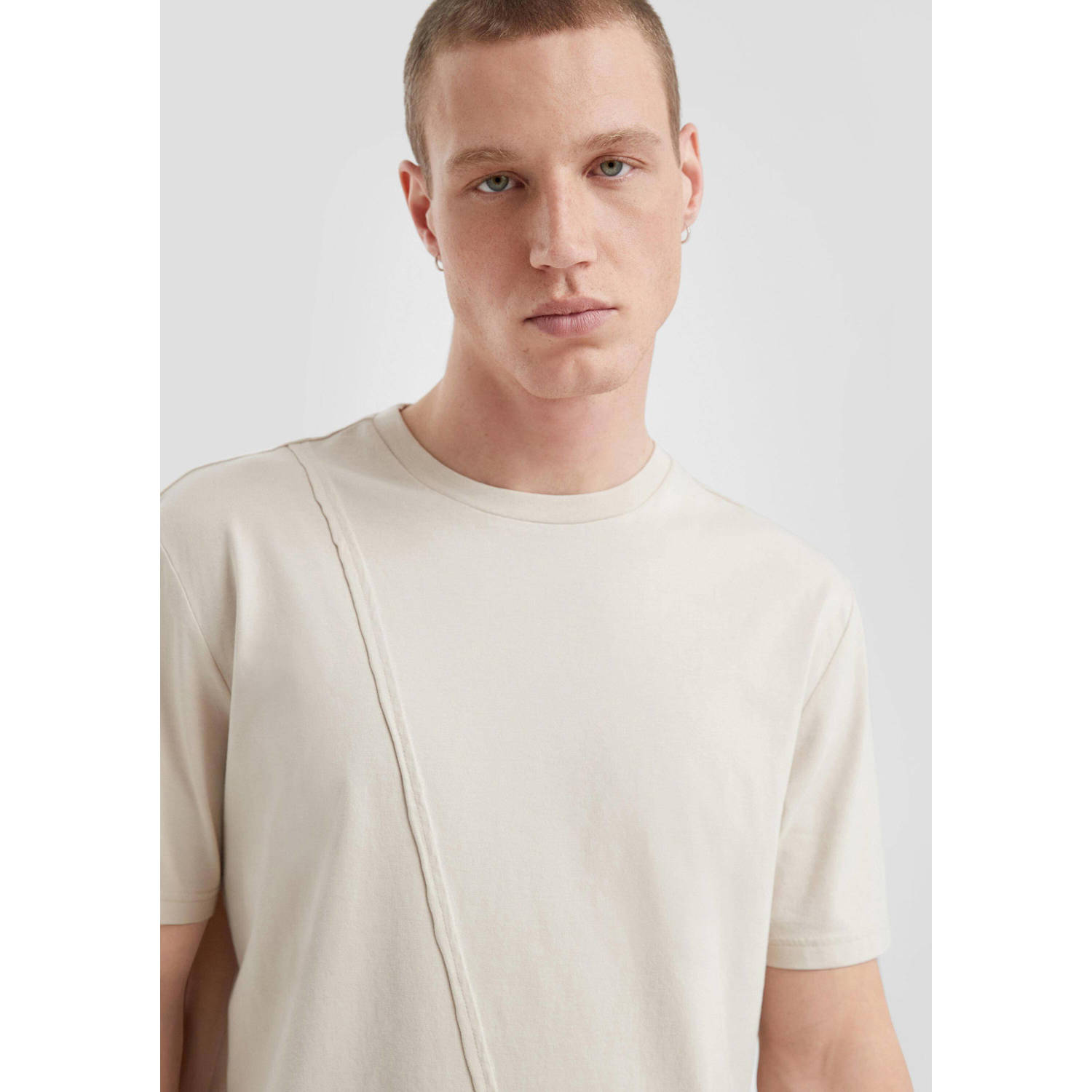 Q S by s.Oliver regular T-shirt beige