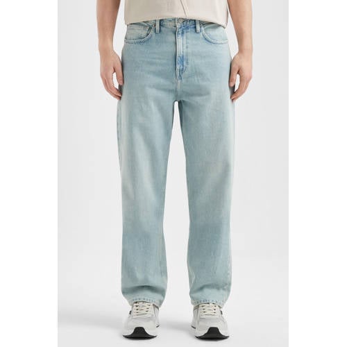 QS straight leg loose fit jeans lichtblauw afbeelding