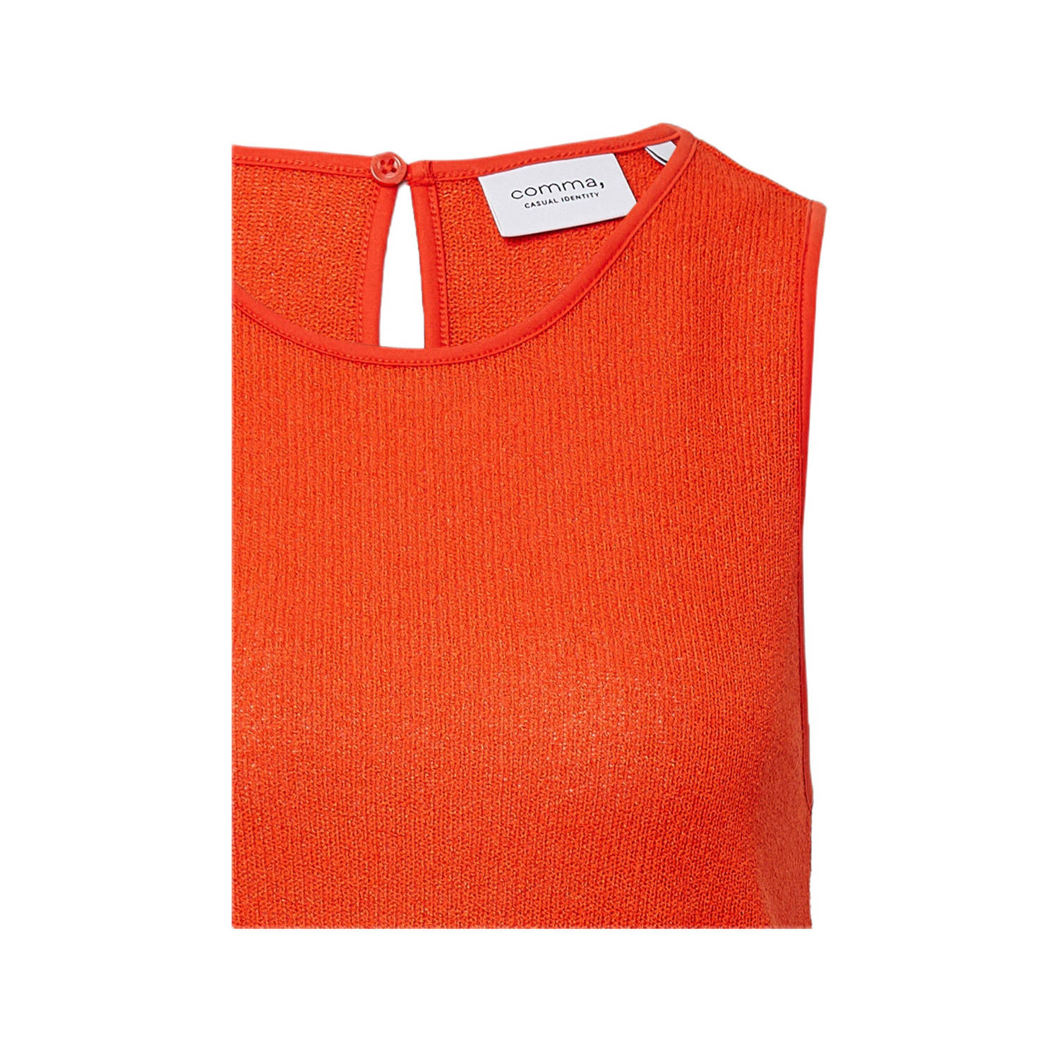 comma casual identity top oranje