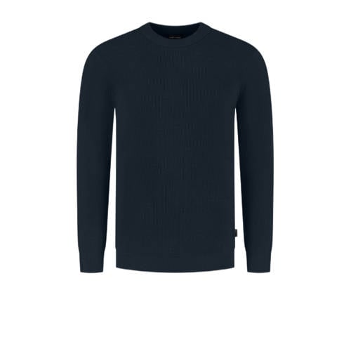 Saint Steve trui met ingebreid patroon DURK donkerblauw afbeelding
