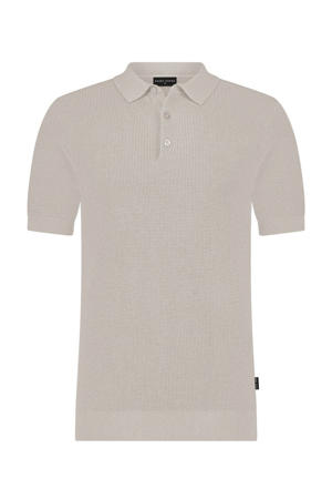 regular polo gebreid beige
