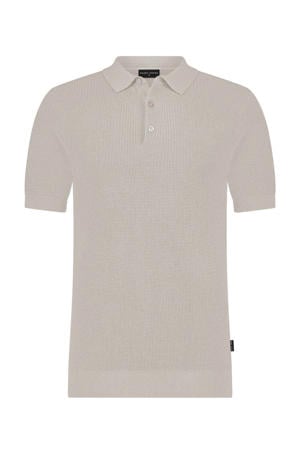 regular polo gebreid beige