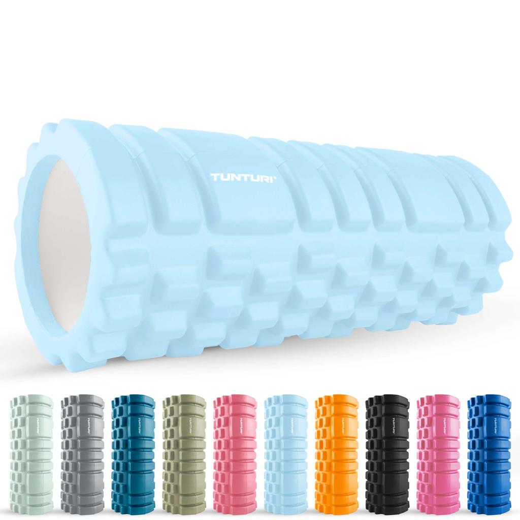 Tunturi foam roller lichtblauw