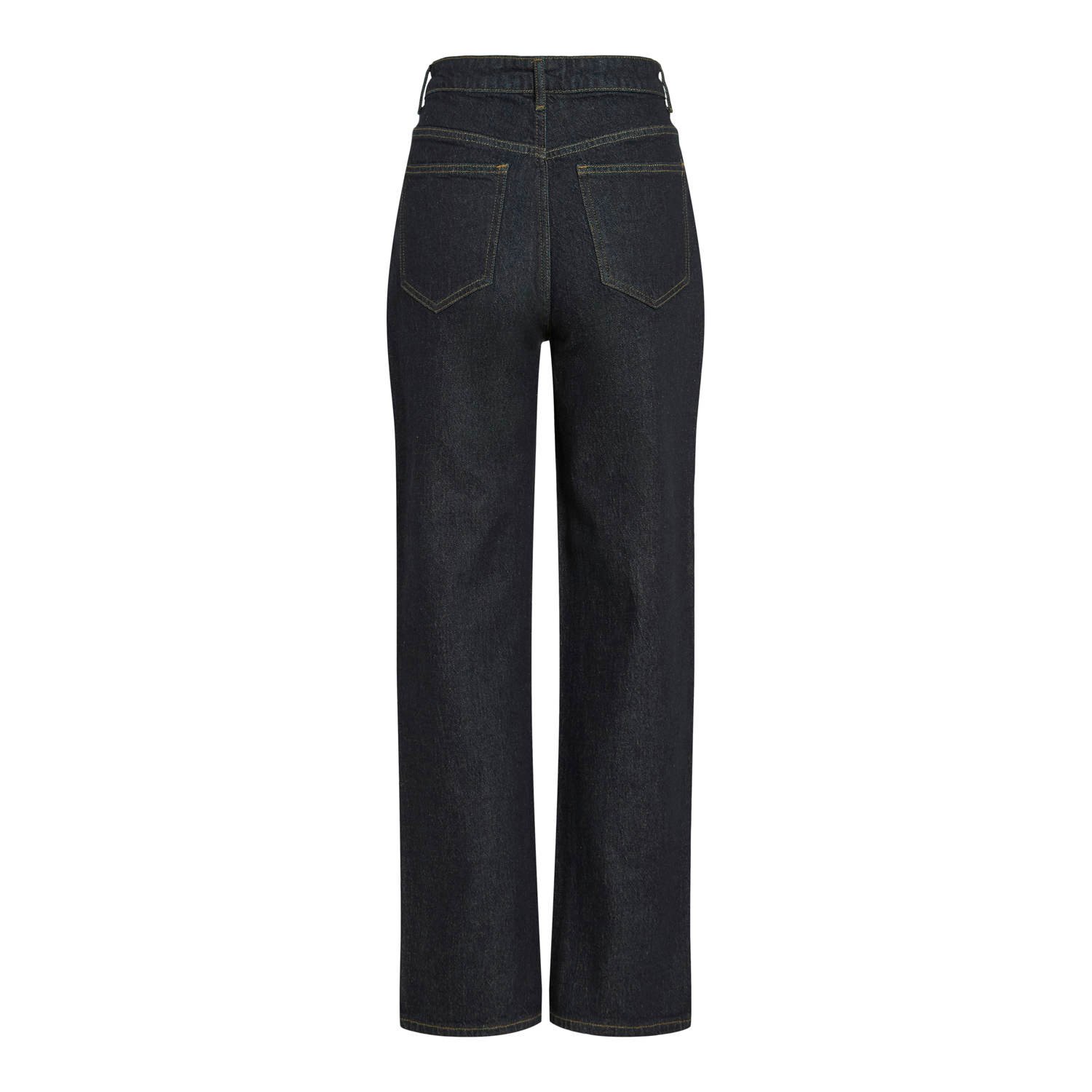 VILA high waist straight jeans dark blue