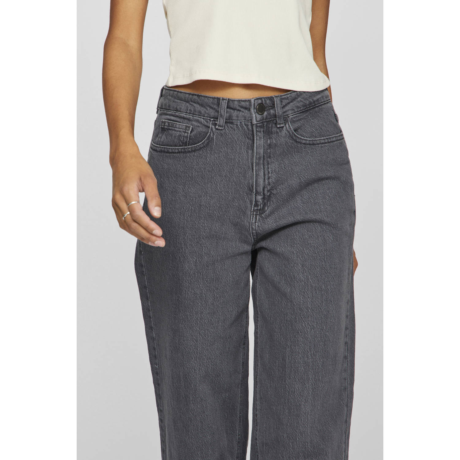 VILA high waist wide leg jeans