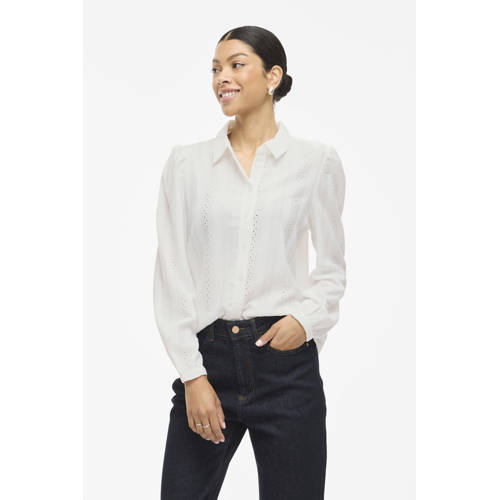 VILA blouse ecru afbeelding