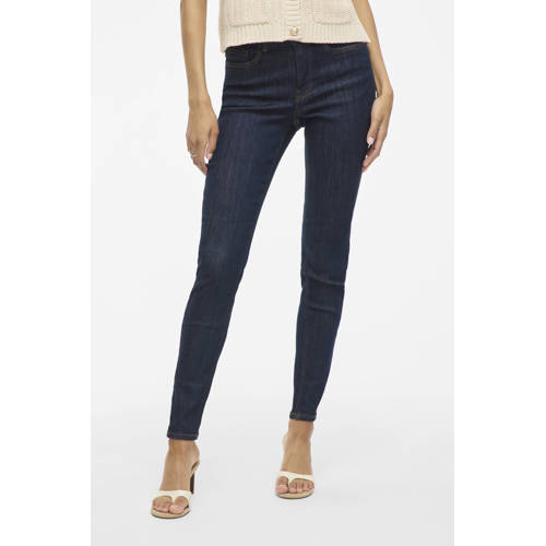 VILA skinny jeans dark blue denim afbeelding