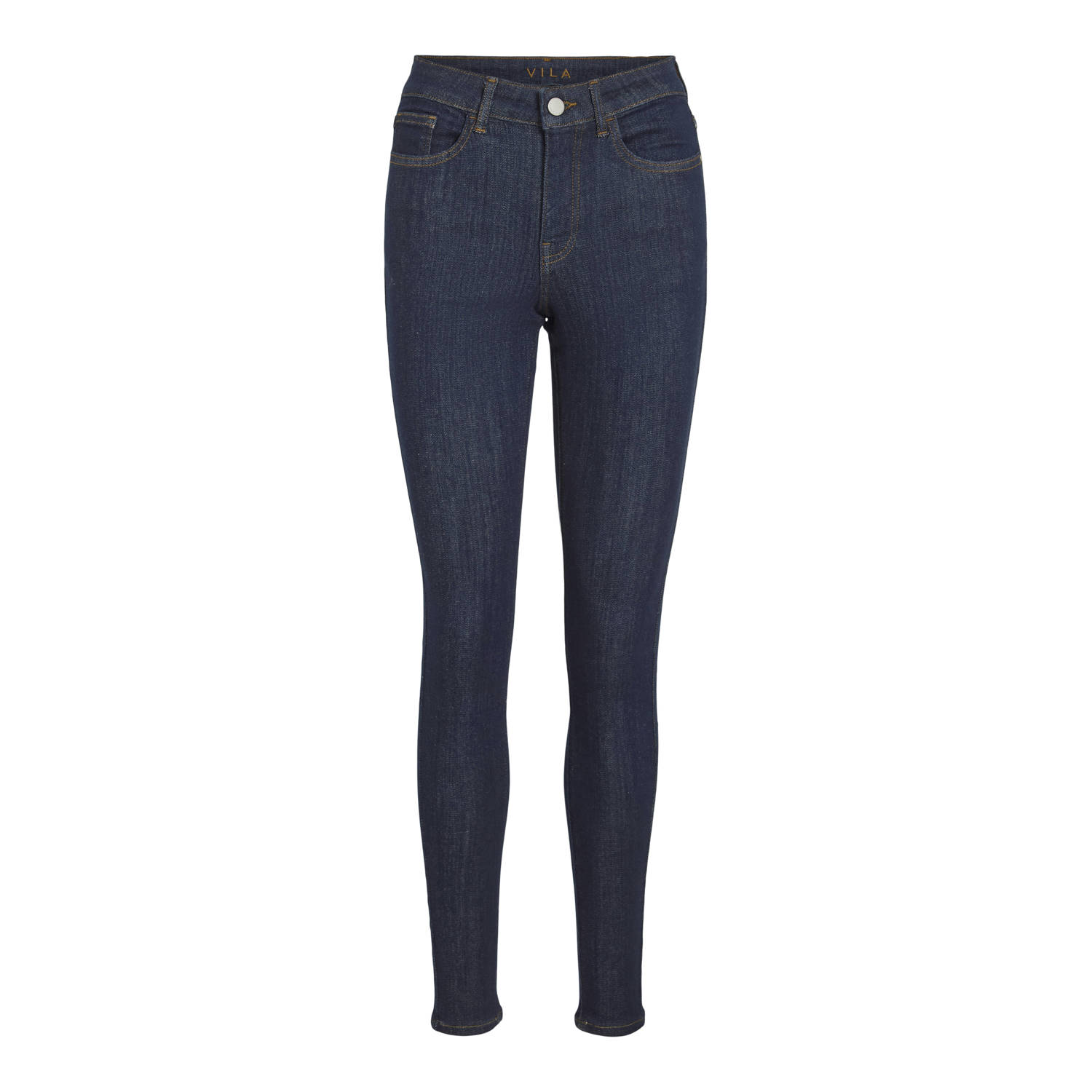 VILA skinny jeans dark blue denim