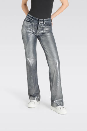 straight leg jeans zilver