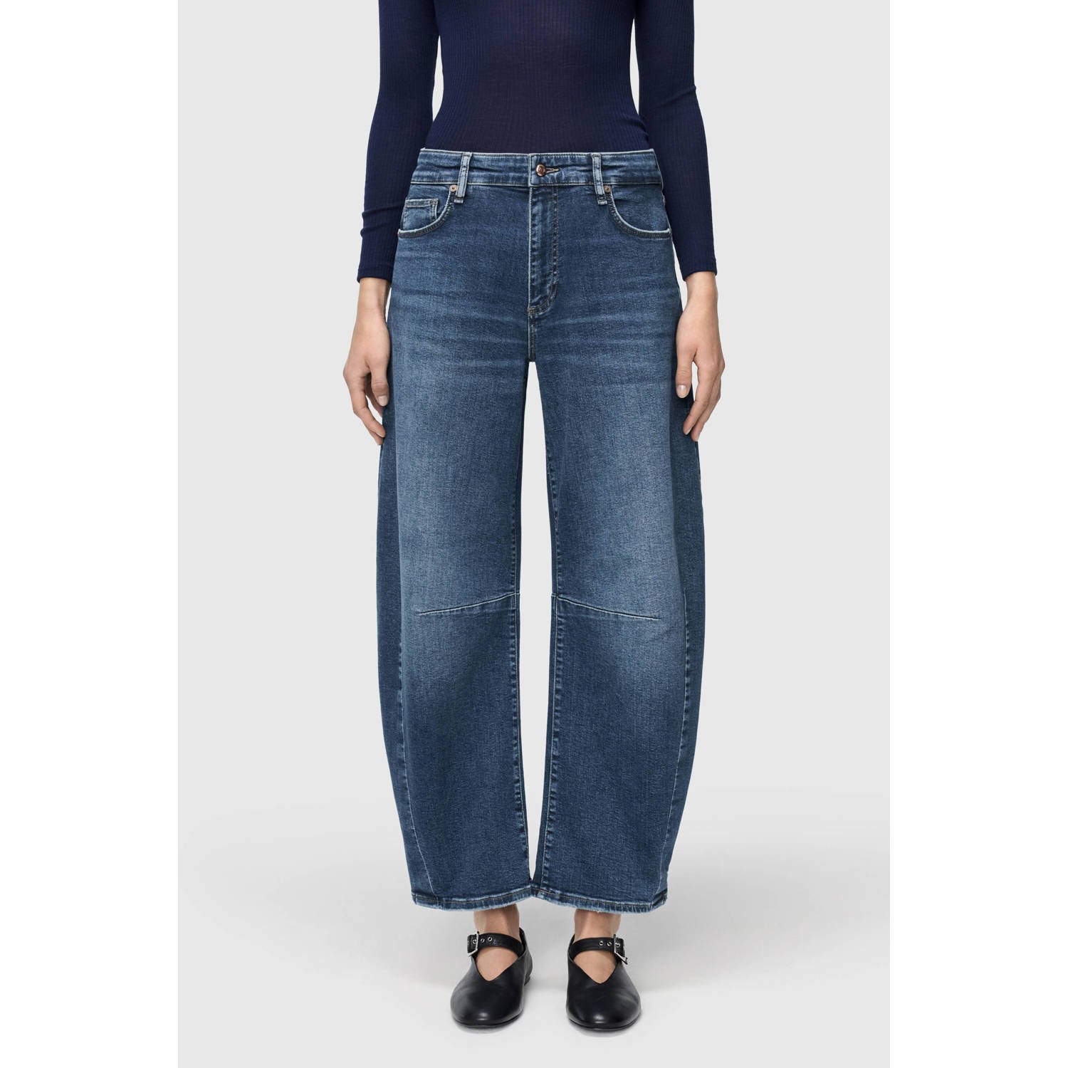 MAC barrel medium blue denim