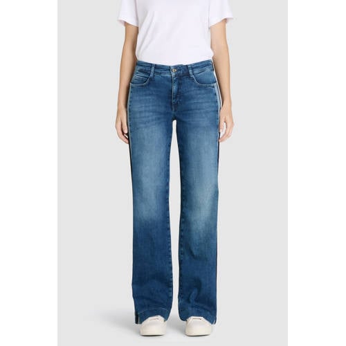 MAC wide leg jeans medium blue denim afbeelding