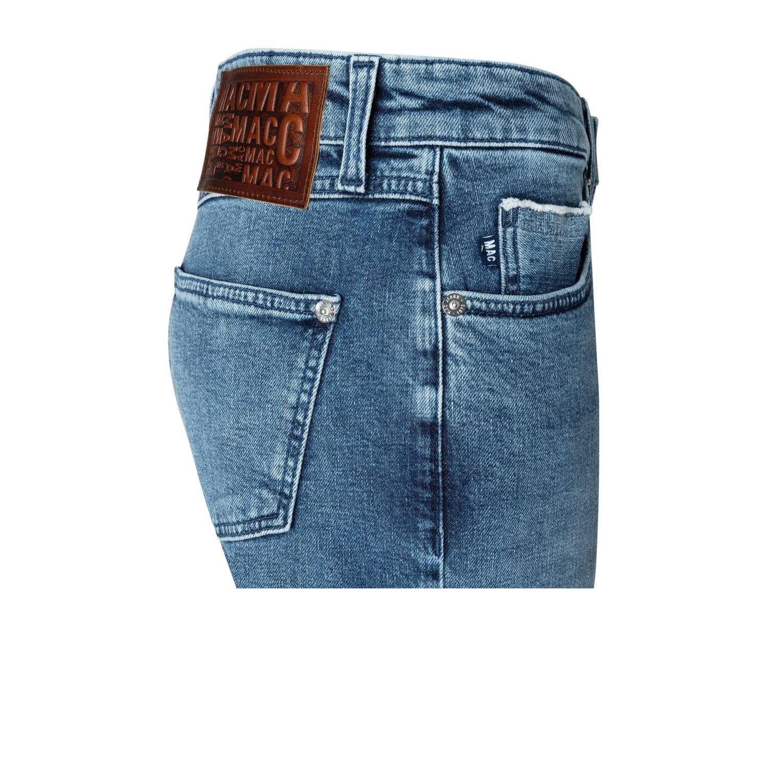 MAC straight leg jeans medium blue denim