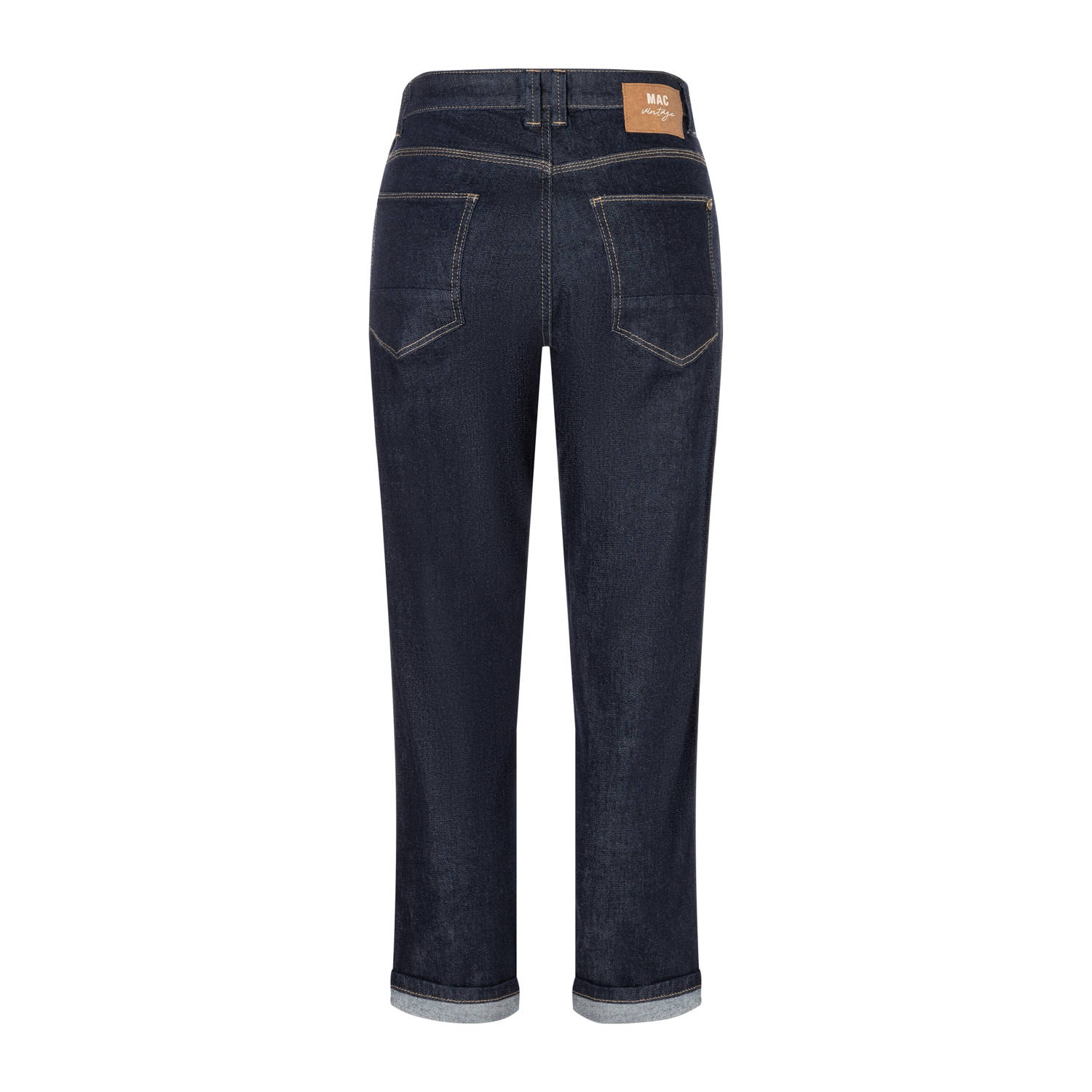 MAC straight leg jeans dark blue denim