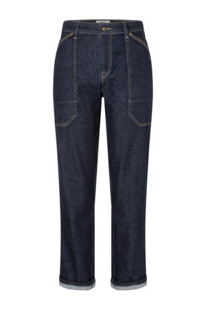 straight leg jeans dark blue denim