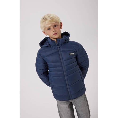 NAME IT KIDS gewatteerde jas donkerblauw afbeelding