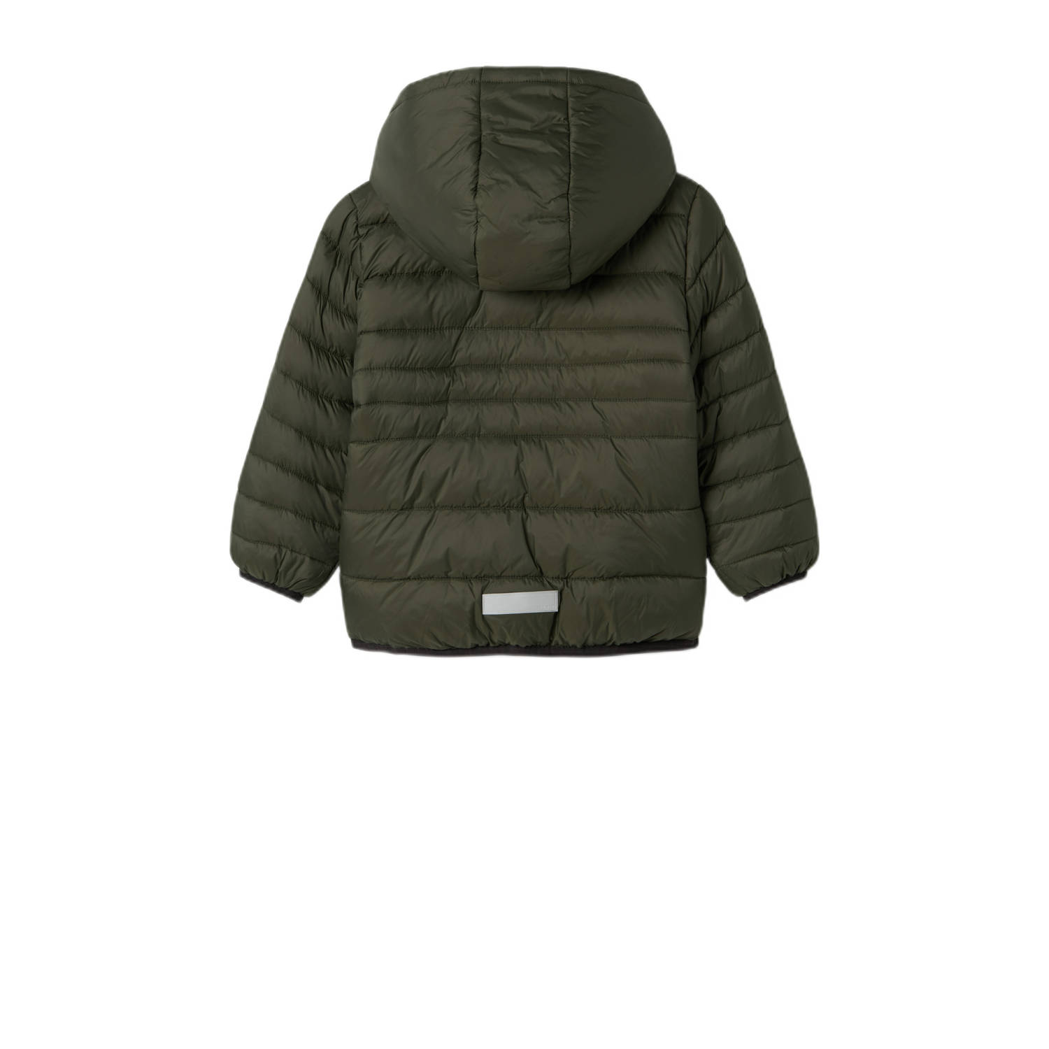 NAME IT MINI gewatteerde jas donkergroen