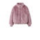 NAME IT KIDS faux fur jas roze