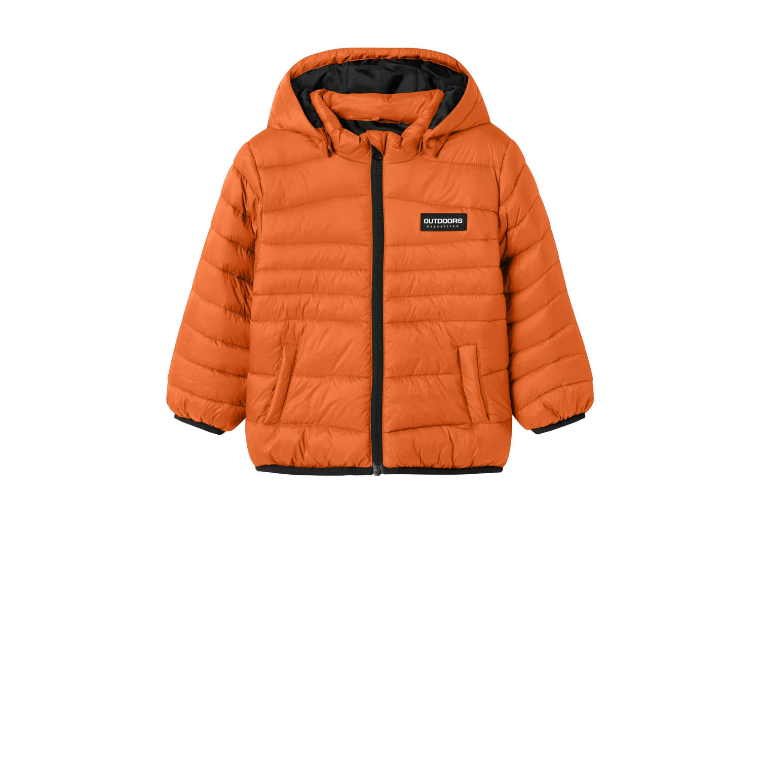 NAME IT MINI gewatteerde jas oranje