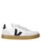 Veja Small V-90 leren sneakers wit/blauw