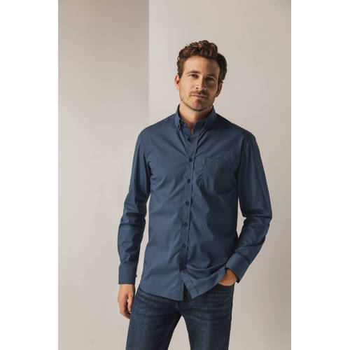 State of Art regular casual overhemd donkerblauw afbeelding