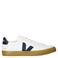Veja leren sneakers wit/donkerblauw