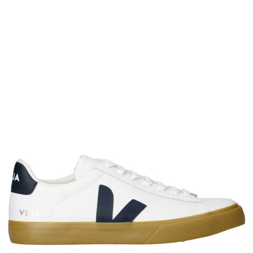 Veja Campo leren sneakers wit/donkerblauw afbeelding