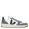 Veja leren sneakers blauw/wit