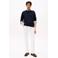 Tommy Hilfiger pullover fijn gebreid donkerblauw