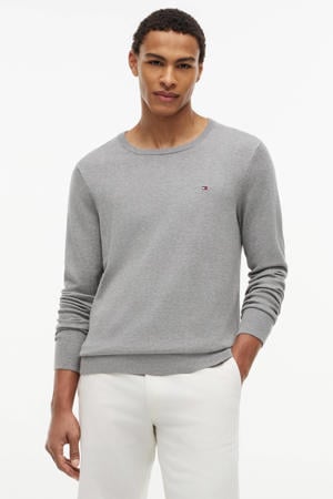 pullover fijn gebreid grijs