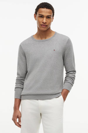 pullover fijn gebreid grijs