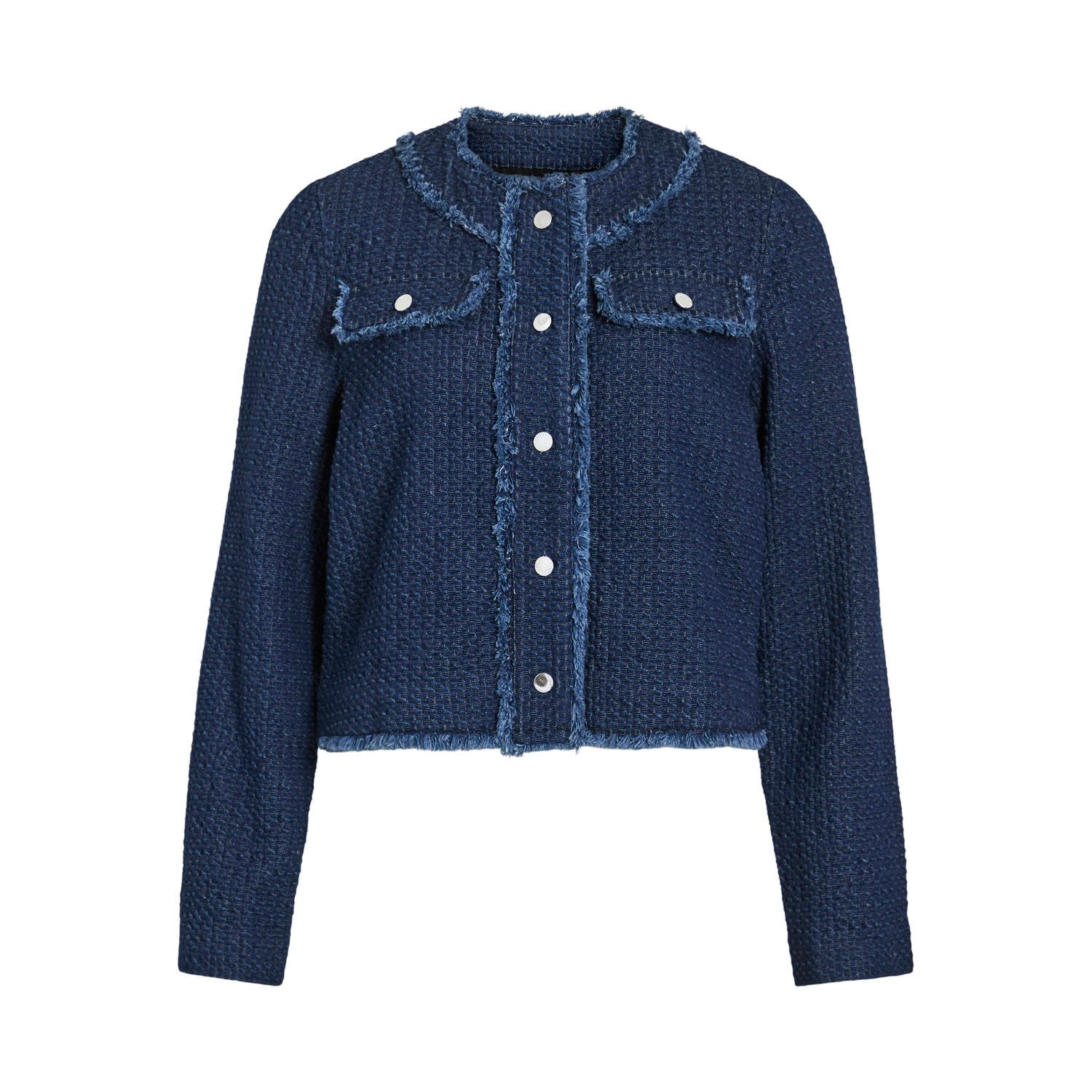 VILA denim spijkerjas dark blue denim