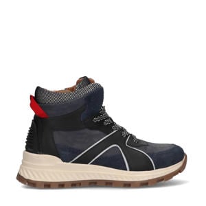 Raf Rock suède veterboots donkerblauw