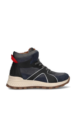 Raf Rock suède veterboots donkerblauw