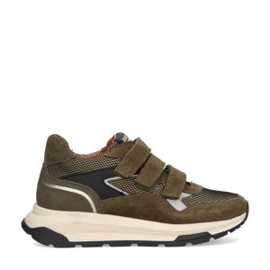 Fygo Flash suède sneakers kakigroen