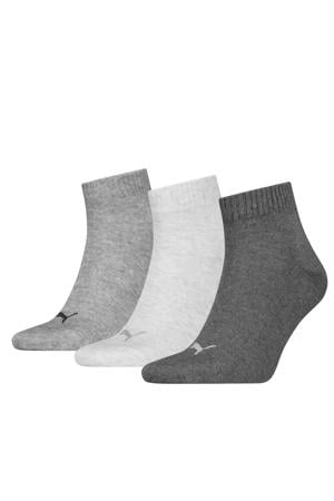 sneakersokken - grijs (set van 3)