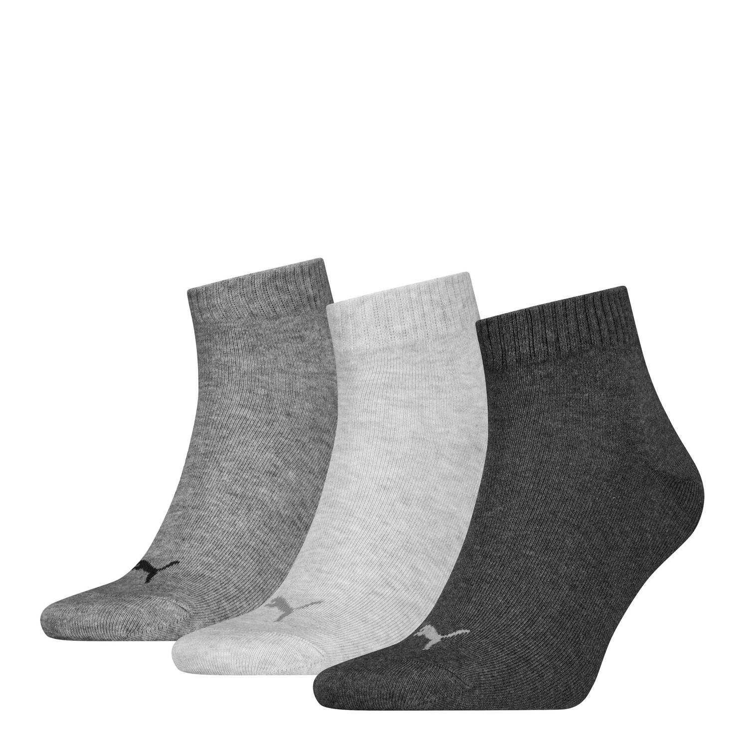 PUMA Korte sokken UNISEX QUARTER PLAIN 3P (3 paar 3 paar)