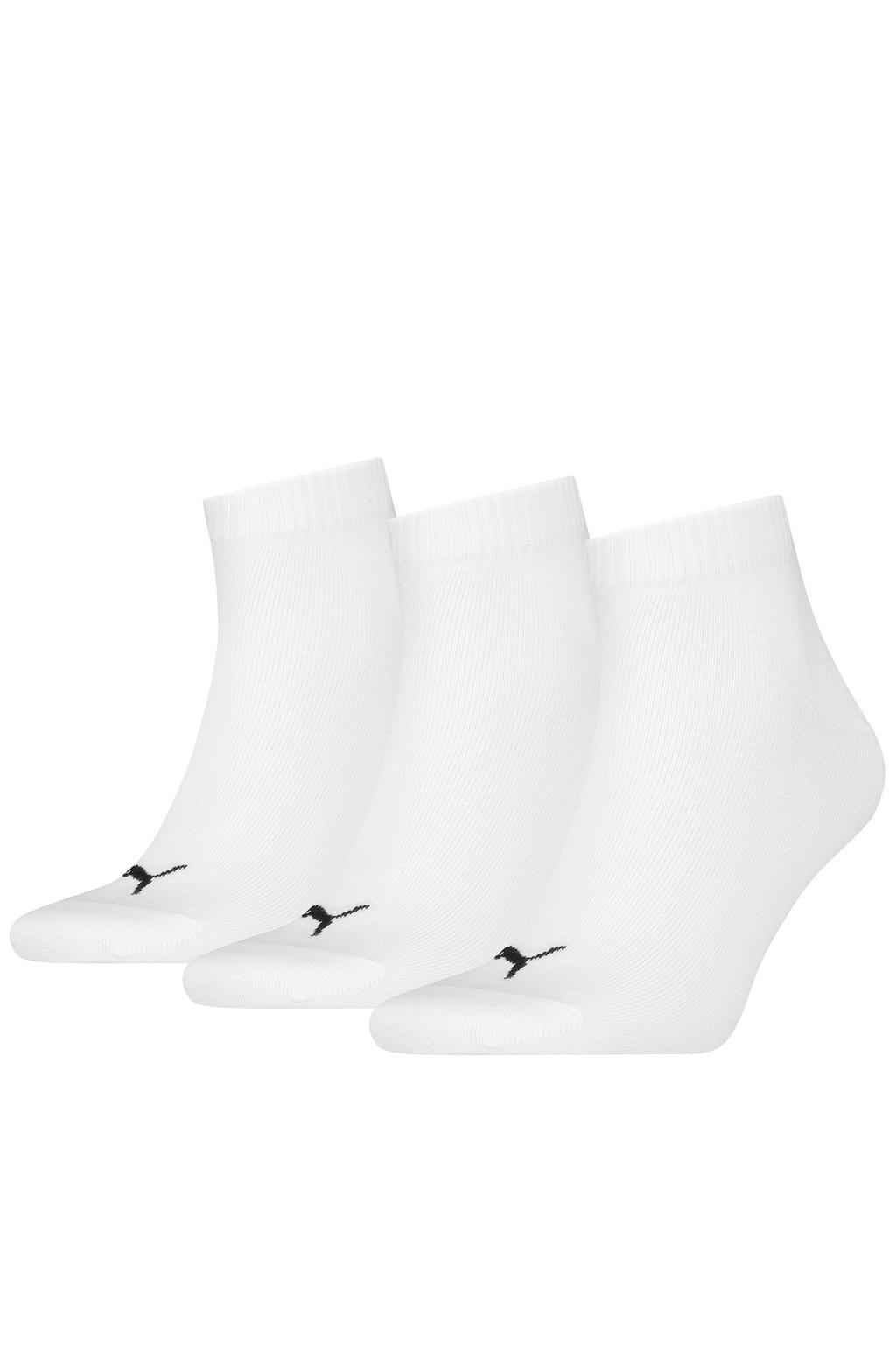 Puma sneakersokken - wit (set van 3)