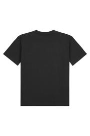 thumbnail: Zwart en witte jongens en meisjes New Balance T-shirt van katoen met effen, korte mouwen en ronde hals